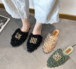 画像7: women's Fleece slippers fur Sandals　ファー付きフラットサンダルパンプス　サンダル (7)