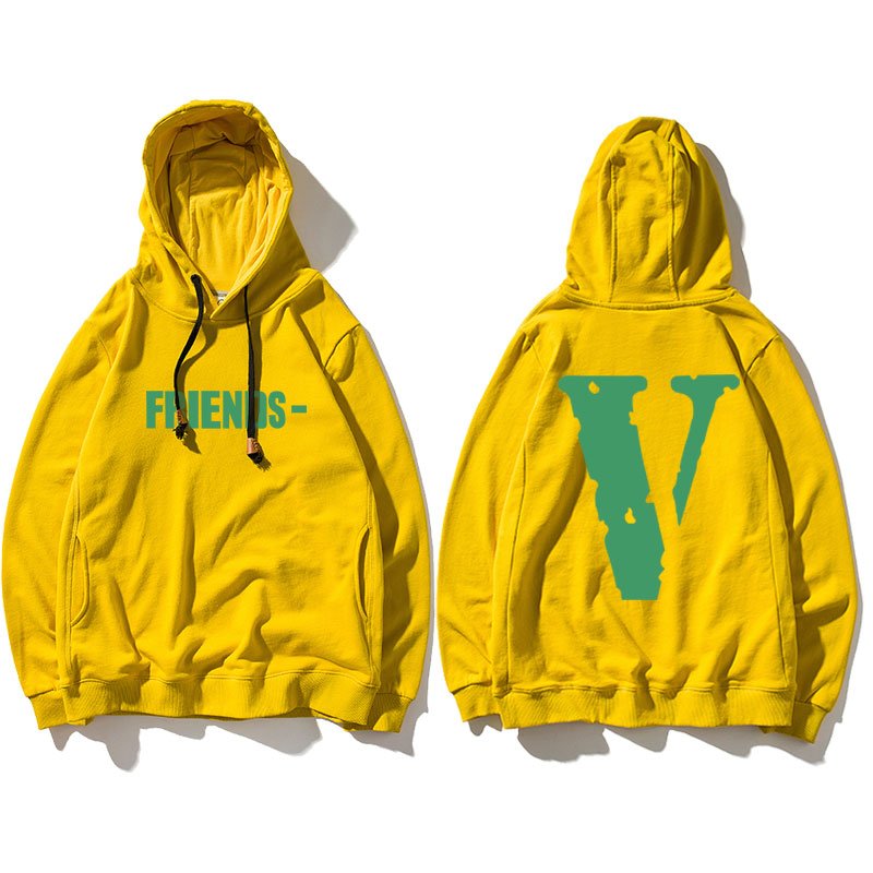 画像3: Men's hip hop oversize hooded sweater  loose hood  Parker Trainer  Vロゴフーディパーカー　スエット　男女兼用　 (3)