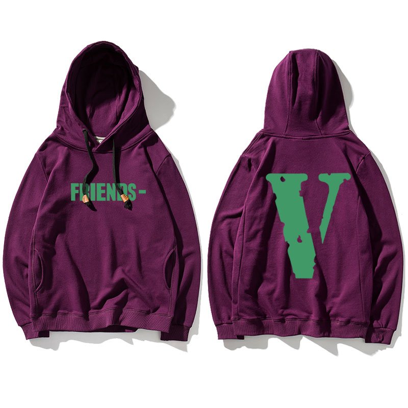 画像6: Men's hip hop oversize hooded sweater  loose hood  Parker Trainer  Vロゴフーディパーカー　スエット　男女兼用　 (6)