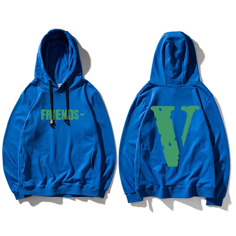 画像5: Men's hip hop oversize hooded sweater  loose hood  Parker Trainer  Vロゴフーディパーカー　スエット　男女兼用　 (5)