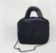 画像4:  woman’s Mink hair small square bag chain Messenger bag leather shoulder portable hand bag　ミンクファートートクロスボディショルダースクエアバッグチェストバッグ (4)