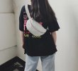 画像10:  woman’s real hair bag bunny rabbit fur hair bag Waist pouch cross body back　テディベア テディ ウエスト バッグリアルレックスウサギファークロスボディ　ウエストポーチ　ポシェットショルダーバッグ　チェストバッグ (10)