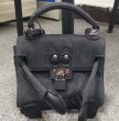 画像3:  woman’s mini canvas little monster smiley Messenger bag wild single shoulder spoof handbag 　ミニキャンバスリトルモンスタースマイリーメッセンジャーバッグ　ショルダーバック (3)