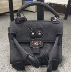 画像3: Woman’s mini canvas little monster smiley Messenger bag wild single shoulder spoof handbag doll bag ミニキャンバスリトルモンスタースマイリーメッセンジャーバッグ　ショルダーバック (3)