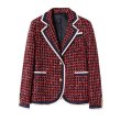 画像4: Women's  tweed Slim jacket  coat 　ツイードスリムスタイルジャケット　コート　 (4)