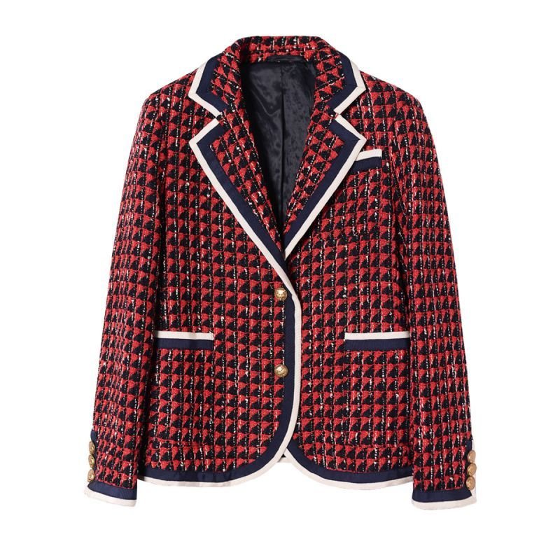 画像4: Women's  tweed Slim jacket  coat  ツイードスリムスタイルジャケット コート  (4)