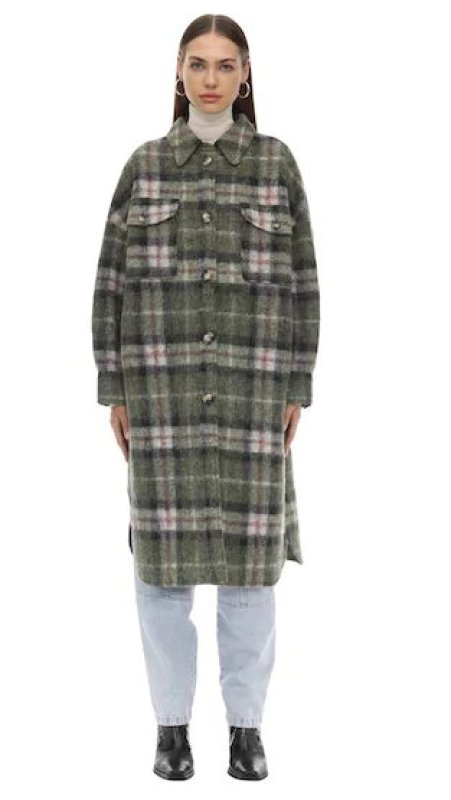 画像6: Women's  Etoile Gabrion  Plaid Wool Coat  coat jacket  エトワールガブリオンチェックコート  ジャケット (6)