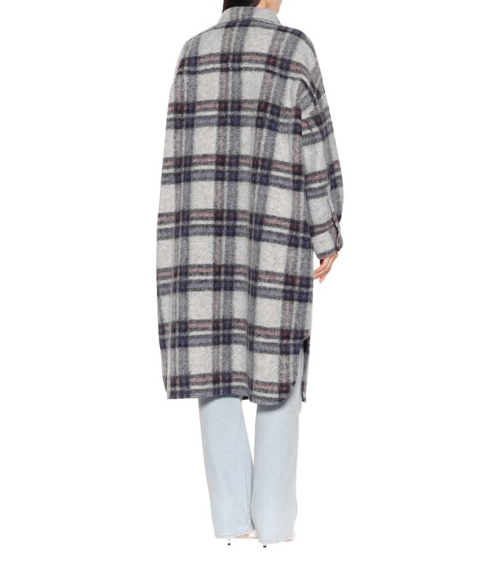 画像9: Women's  Etoile Gabrion  Plaid Wool Coat  coat jacket  エトワールガブリオンチェックコート  ジャケット (9)