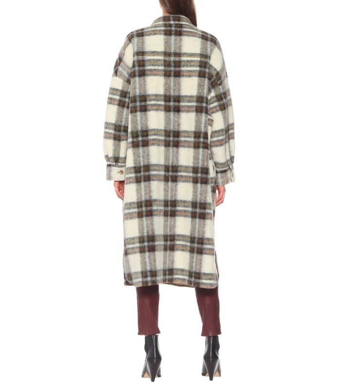 画像4: Women's  Etoile Gabrion  Plaid Wool Coat  coat jacket  エトワールガブリオンチェックコート  ジャケット (4)