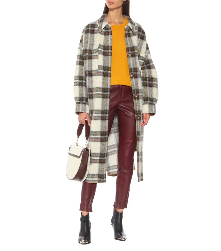 画像3: Women's  Etoile Gabrion  Plaid Wool Coat  coat jacket  エトワールガブリオンチェックコート  ジャケット (3)