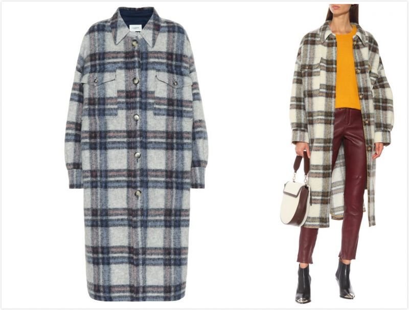 画像7: Women's  Etoile Gabrion  Plaid Wool Coat  coat jacket  エトワールガブリオンチェックコート  ジャケット (7)