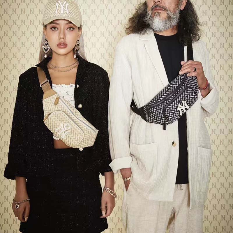 画像5:  men and NY embroidery Messenger bag   shoulder bag bag  ユニセックスNYニューヨークヤンキース斜め掛け用ショルダーバック ポシェット ウエストポーチバック (5)