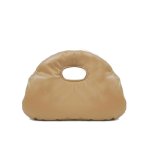 画像13: Woman’s new FW tan quilted pillow bag handbag egg bag キルトピロートート クラッチ ハンドバッグ (13)