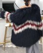 画像4: Scorpion wool woven fur coat Outwear jacket  coat 　リアルフォックスファー編み込みコート　ジャケット　 (4)