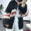 画像3: Scorpion wool woven fur coat Outwear jacket  coat 　リアルフォックスファー編み込みコート　ジャケット　 (3)