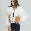 画像5: Eco Fur Women's New Style Custom Long Sleeve Winter Warm Mongolian Women Faux Fur Coat With Pocket　ラムウールポケットジャケットコート　コート　 (5)