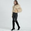 画像8: Women's New Style Custom Long Sleeve Winter Warm Mongolian Women Real Natural Fur Coat With Pocket　リアルモンゴリアンラムファーポケットジャケットコート　コート　 (8)