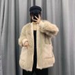画像16: Women'sfox fur coat short western style small fragrance winter slim fashion coat リアルフォックスファーVネックカーディガンスタイルコート　ジャケット　 (16)