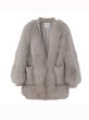 画像1: Women'sfox fur coat short western style small fragrance winter slim fashion coat リアルフォックスファーVネックカーディガンスタイルコート　ジャケット　 (1)