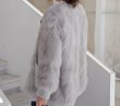画像11: Women'sfox fur coat short western style small fragrance winter slim fashion coat リアルフォックスファーVネックカーディガンスタイルコート　ジャケット　 (11)