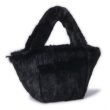 画像3: Woman’s mink fur grass fur bag fashion luxury handkerchief handbag  リアルミンクファーカラフルトートハンドバック (3)