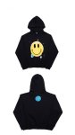 画像3: men'scartoon smile pattern print hooded sweater  ユニセックス男女兼用スマイルパターンプリントフード付きスウェット パーカー　 (3)