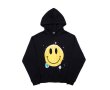 画像1: men'scartoon smile pattern print hooded sweater  ユニセックス男女兼用スマイルパターンプリントフード付きスウェット パーカー　 (1)