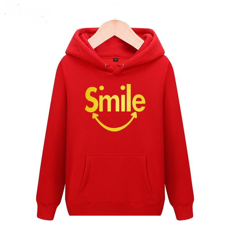 画像4: men's smiley smile logo activities long-sleeved Hoodie Parker sweater  スマイルフーディーパーカースウェット 男女兼用 (4)
