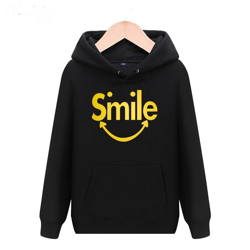 画像6: men's smiley smile logo activities long-sleeved Hoodie Parker sweater  スマイルフーディーパーカースウェット 男女兼用 (6)