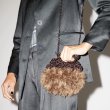 画像3: Woman’s chain shoulder Messenger bag metal wire wool woven bag handbag   ファー&編みニットスモールトートショルダーバック　パーティーバック (3)