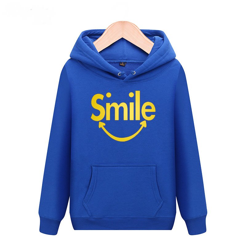 画像2: men's smiley smile logo activities long-sleeved Hoodie Parker sweater  スマイルフーディーパーカースウェット 男女兼用 (2)