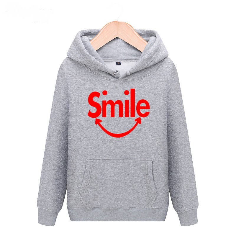 画像5: men's smiley smile logo activities long-sleeved Hoodie Parker sweater  スマイルフーディーパーカースウェット 男女兼用 (5)