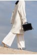 画像7: Woman’ rabbit fur plush portable fur bag handbagモコモコラビットファースクエアトートショルダー ハンドバック　メンズにも (7)