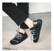 画像5:  women's zipper tie Race up sneakers　ジップ付きレースアップスニーカーシューズ　 スリッポン　厚底 (5)