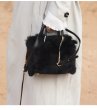 画像13: Woman’ rabbit fur plush portable fur bag handbagモコモコラビットファースクエアトートショルダー ハンドバック　メンズにも (13)