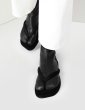 画像3:  women's  flat straps short boots Japanese Ninja tabi shoes elastic boots  フラットストラップショート足袋　忍者ブーツ　フラット本革レザーブーツ  (3)