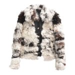 画像2: Women's imported Tigado wool fur leather lamb short coat ラムモコモコファーショートコート　ジャケット　 (2)