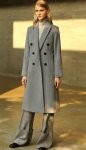 画像1: Women's  straight long double woolen coat 　ウールダブルブレストロング コート　ジャケット　 (1)