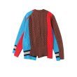 画像7: women'smatching color slanting door zipper irregular contrast color cardigan　アシンメトリージップアップカーディガン　セーター　ジャケット (7)