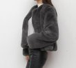 画像3: Women's  imitation rabbit fur grass short jacket 　エコラビットファーシンプルジャケット　ショートコート (3)