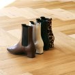 画像5:  women's  leather square head with Chelsea boots  ankle boots short boots  本革レザーチェルシーブーツアンクルスクエアヒールブーツ (5)