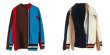 画像3: women'smatching color slanting door zipper irregular contrast color cardigan　アシンメトリージップアップカーディガン　セーター　ジャケット (3)