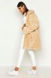 画像3: Women's  imitation Teddy Faux Fur long Coat　テディベア エコファーシンプルコート (3)