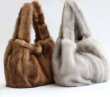 画像5: Woman’ mink fur handbags soft face mane vest bag portable hand bag  Messenger bag　リアルミンクバケットトートバッグショルダーメッセンジャーバッグ (5)