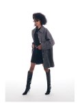 画像7: Women's  Grey snowflake coat 　シンプルグレーロングコート　ジャケット (7)