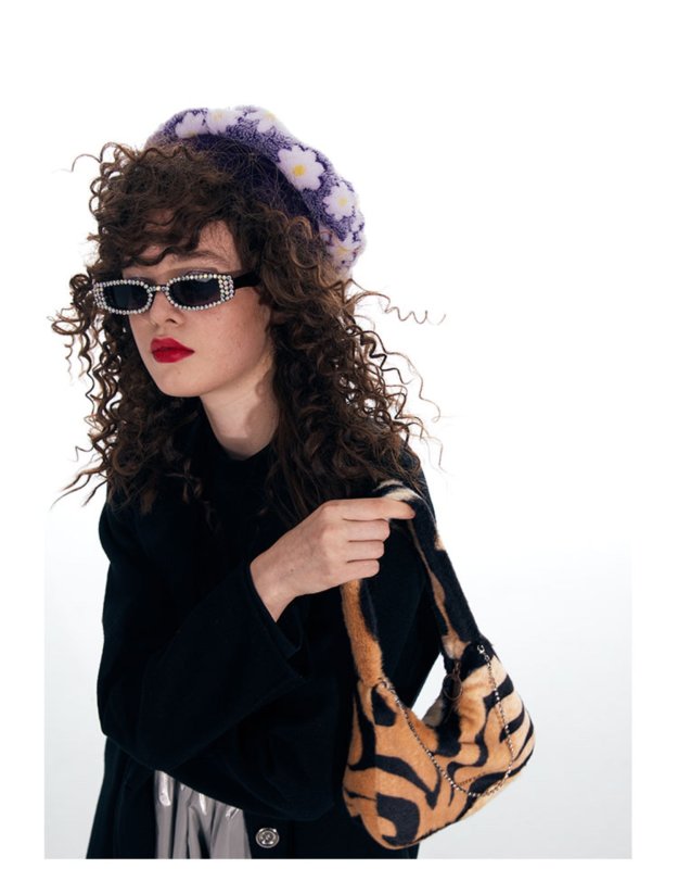 画像3: Woman’Little Tiger Tote  bag handbagMessenger bag　レオパードスモールサイズバケットバッグショルダーメッセンジャーバッグ (3)