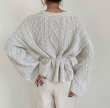 画像5: women's simple fashion comfortable temperament loose long-sleeved knit cardigan　ケーブル編みVネックカーディガン　ジャケット (5)