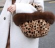 画像10: Woman's mink fur handbags mane with fox fur portable basket bag   リアルミンク＆フォックスファーファーバケットトートバッグメッセンジャーバッグ (10)