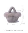 画像20: Woman's mink fur handbags mane with fox fur portable basket bag   リアルミンク＆フォックスファーファーバケットトートバッグメッセンジャーバッグ (20)