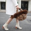 画像12: Woman's mink fur handbags mane with fox fur portable basket bag   リアルミンク＆フォックスファーファーバケットトートバッグメッセンジャーバッグ (12)